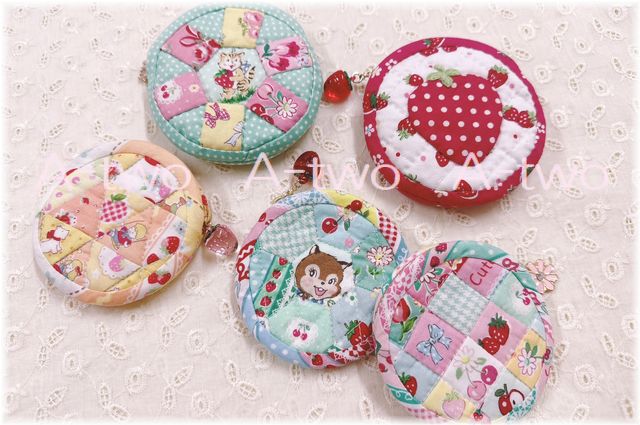 10cmファスナーセット用サークルポーチ