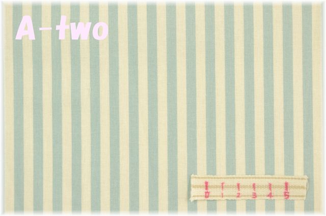 YUWA　ストライプL　ブルー　116537-F　（約110cm幅×50cm）
