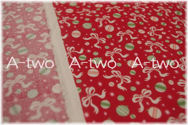 moda　Holly Jolly　Christmas Bows　Red　31183-12　（約110cm幅×50cm）