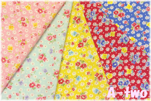LECIEN 30's 8 アンティークフラワー 31524 ミニカット5枚セット (1枚の大きさ約33cm×36cm)