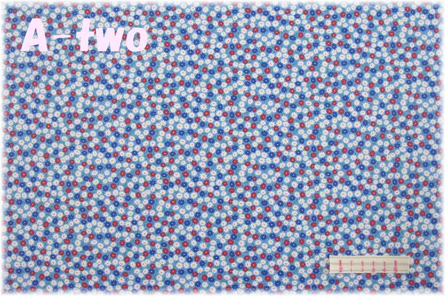 moda　30S PLAYTIME　PACKED POSIES　SKY　33634-16　（約110cm幅×50cm）