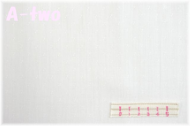 YUWA　ドビー　ドット　ホワイト　4017-2-C　（約110cm幅×50cm）