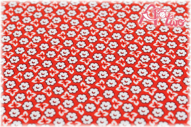 WINDHAM FABRICS　STORYBOOK RANCH　Sweet Floral　レッド　50706-2　（約110cm幅×50cm）