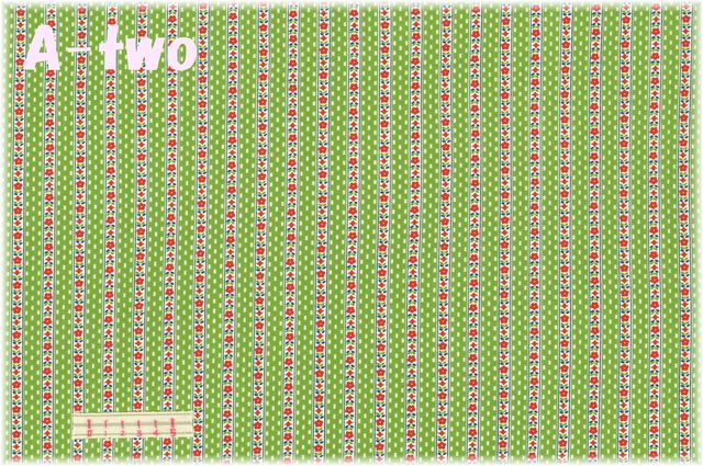 WINDHAM FABRICS　Wallflowers　グリーン　52737-5　（約110cm幅×50cm）