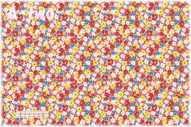 WINDHAM FABRICS　Garden　レッド　52738-1　（約110cm幅×50cm）