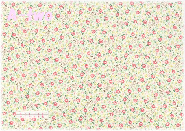 ラブリーバンビ　レトログリーン　AT826389-F　（約110cm幅×50cm）