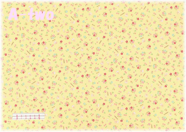 ミニミニチェリー　イエロー　AT826444-C　（約110cm幅×50cm）