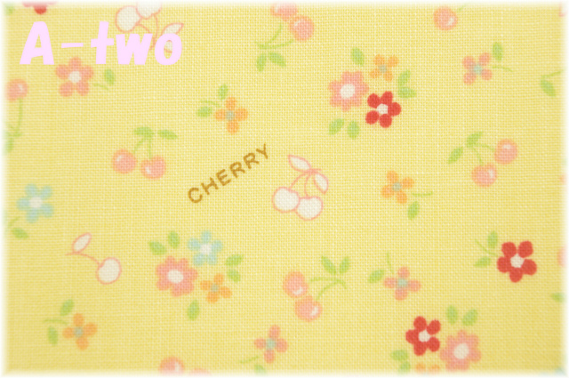 ミニミニチェリー　イエロー　AT826444-C　（約110cm幅×50cm）