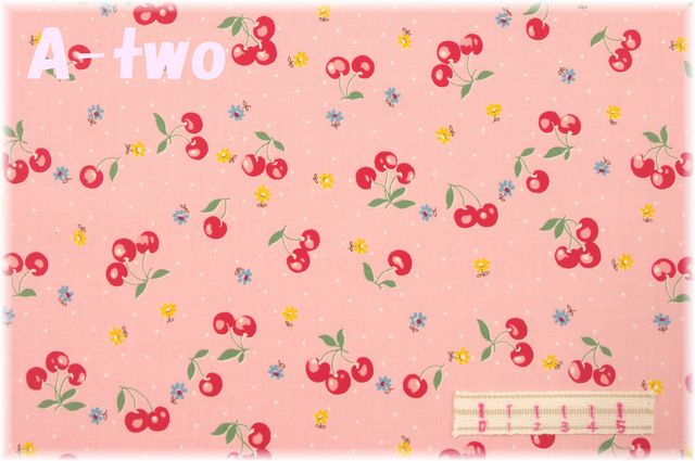 Cherry Bonbon　ピンク　AT829636-C　（約110cm幅×50cm）