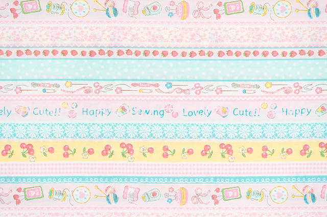 【A-two限定販売】　Sewing Ribbon　パステル　AT829882-1　（約110cm幅×50cm）