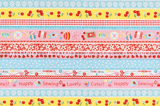 Sewing Ribbon　カラフル　AT829882-A　（約110cm幅×50cm）