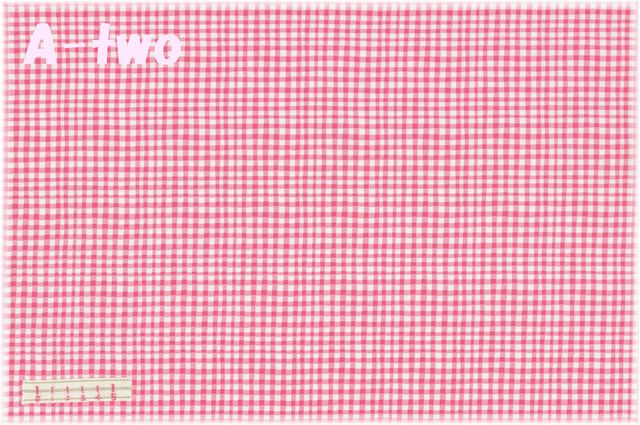 MICAEL MILLER　GINGHAM PLAY　CX7161-PINK　（約110cm幅×50cm）