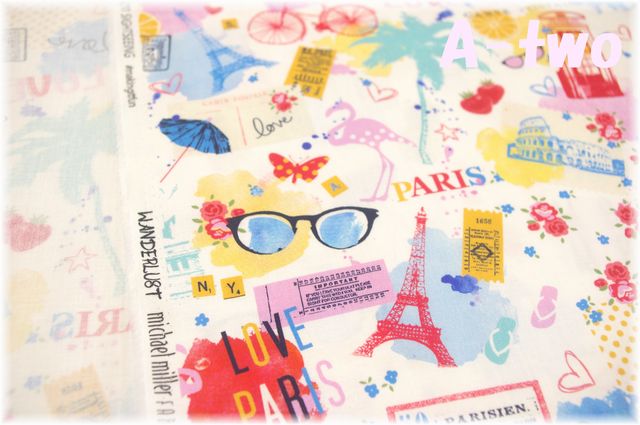 MICAEL MILLER　SIGHTSEEING　CX9211-WHIT　（約110cm幅×50cm）