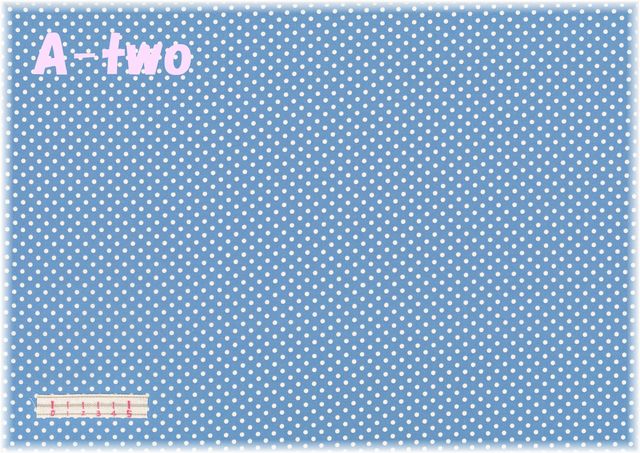 Happy Sweet Collection　ミニドット　ブルー　HS1283-13　（約110cm幅×50cm）