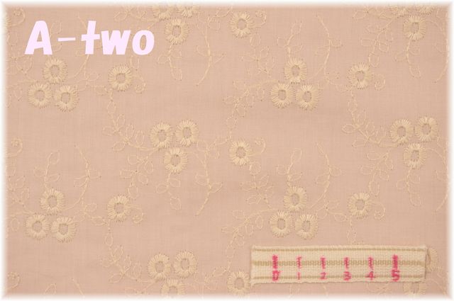 ローンレース　フラワー小　TM8801-B　ピンク　（約100cm幅×50cm）