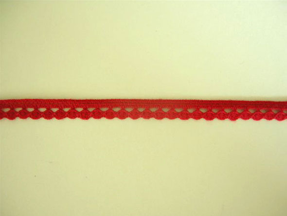 オリジナルプチレース　レッド （巾約0.9cm×1m）